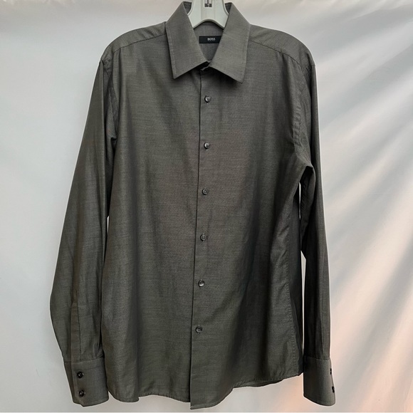 Hugo Boss - size L - 16.5” neck dress shirt - designer - Picture 1 of 7